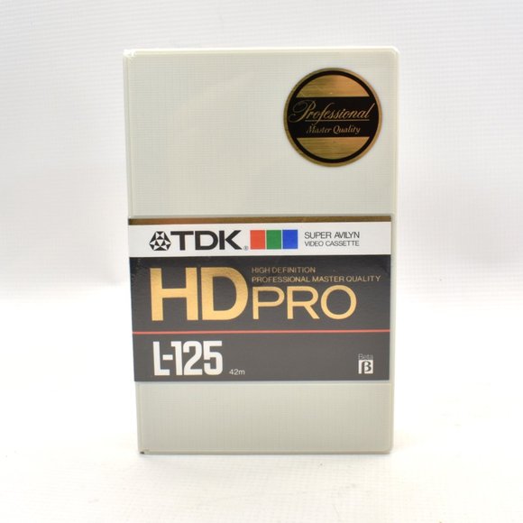 TDK Beta HD Pro L-125 hdp Sealed Case of 5 Vintage High Quality Blank Tape New - Picture 3 of 5